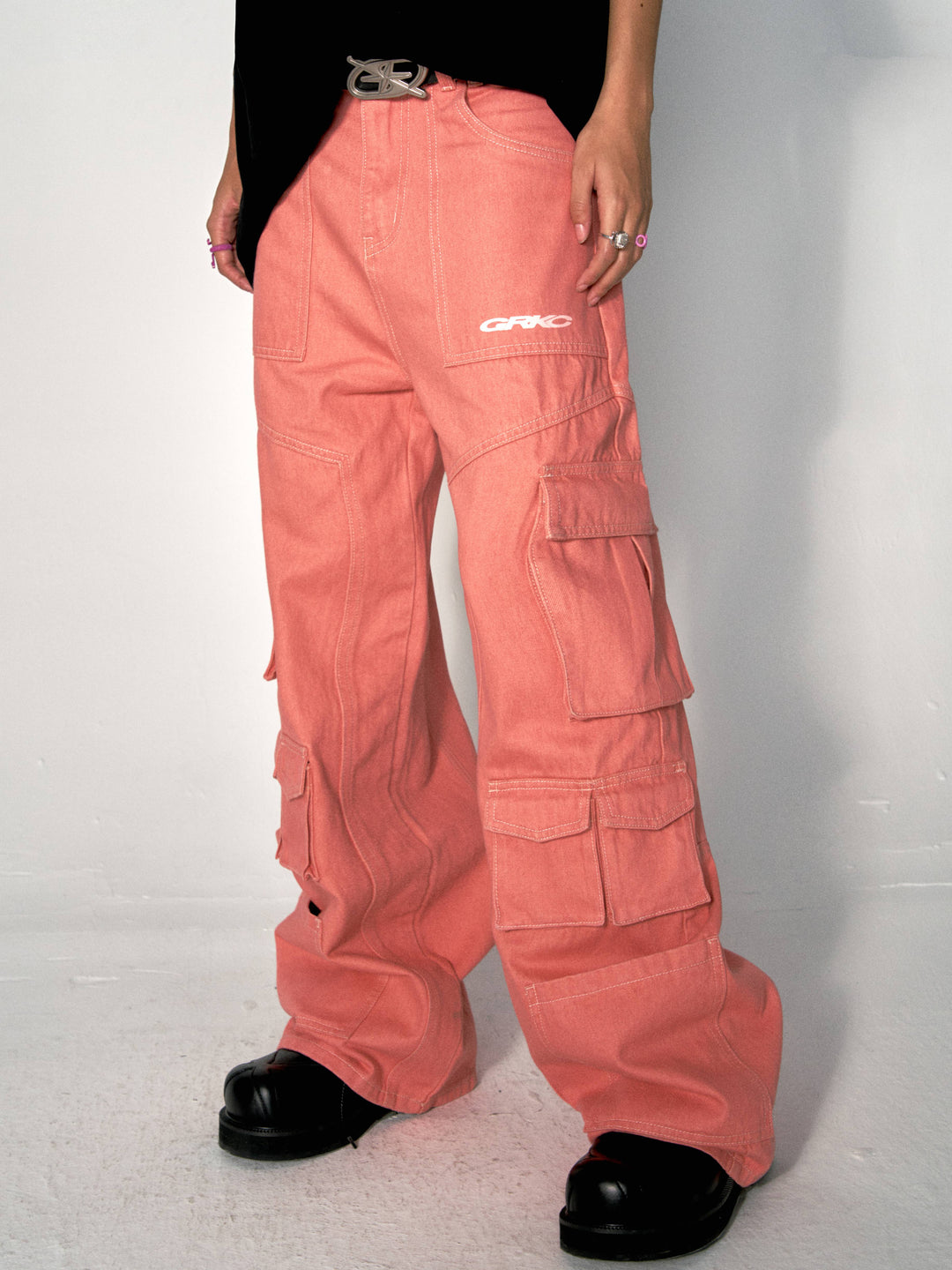 Coral Cargo Pants