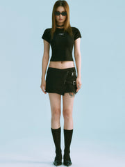 Techno Mini Skirt