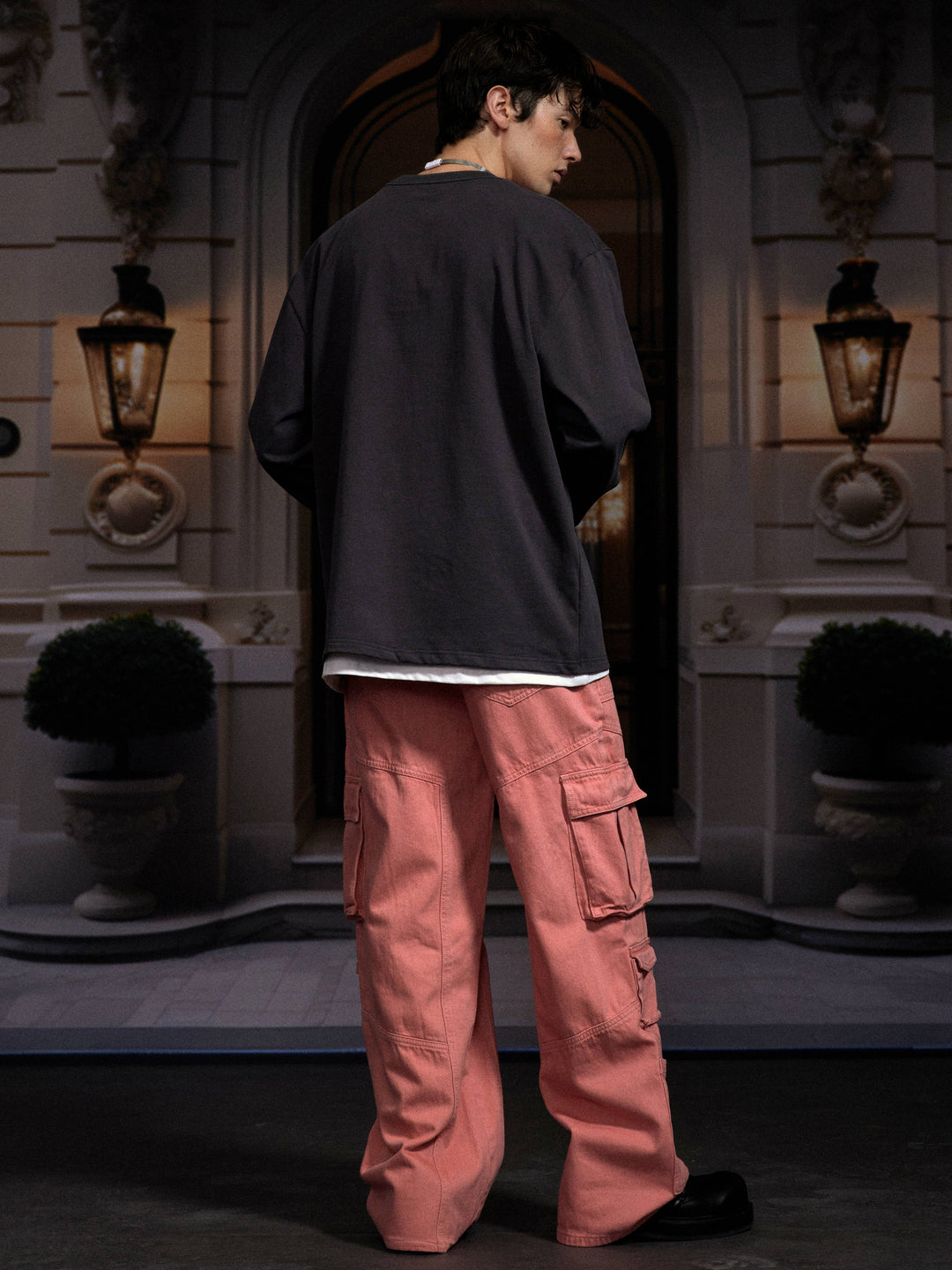 Coral Cargo Pants