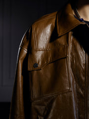 Cognac Leather Jacket