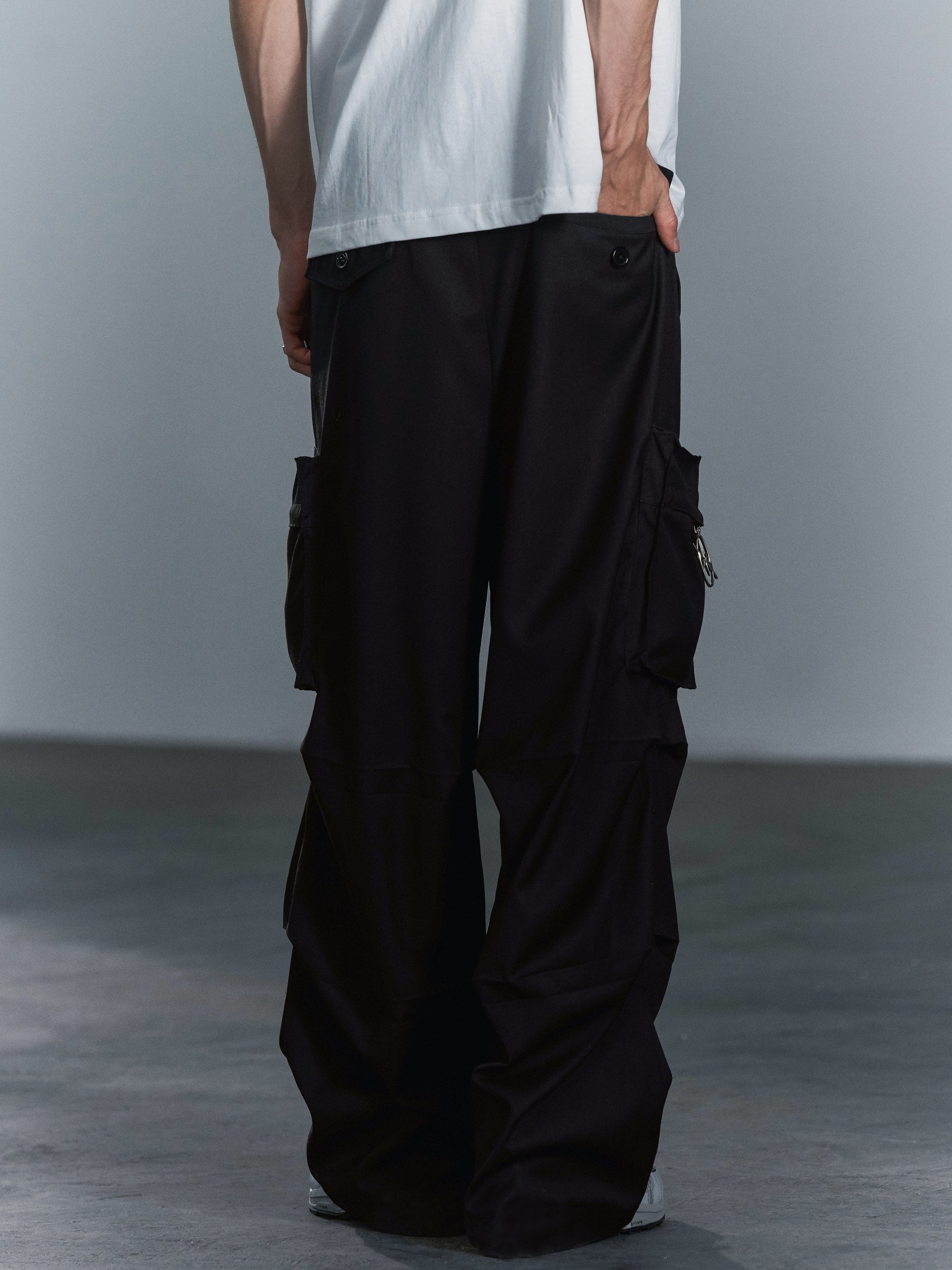 パンツ PARANOID Reins Sweat Cargo Pants 2025 Parachute Cargo Pant - Medium Blue/Black – Rewash Brand