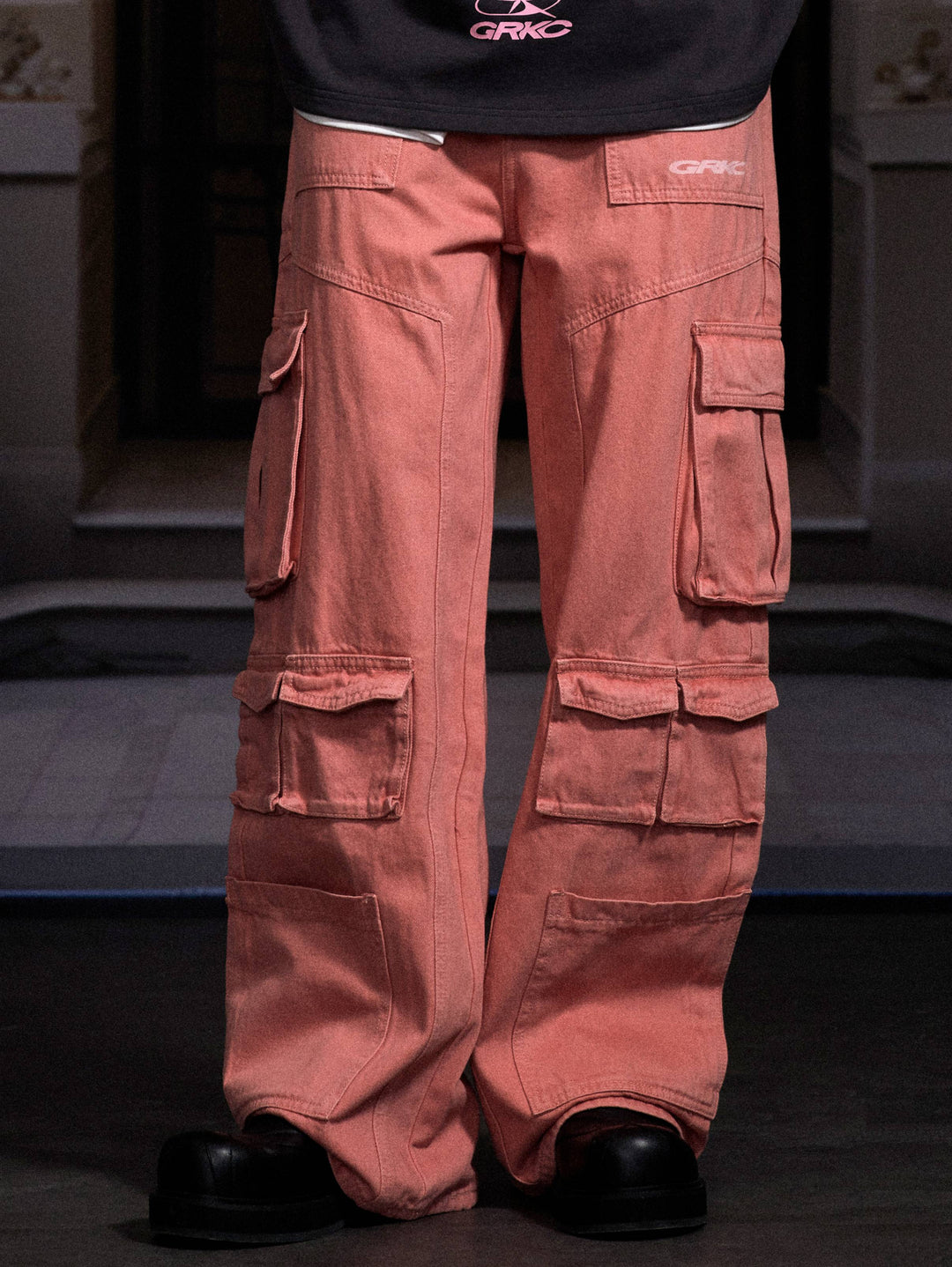 Coral Cargo Pants