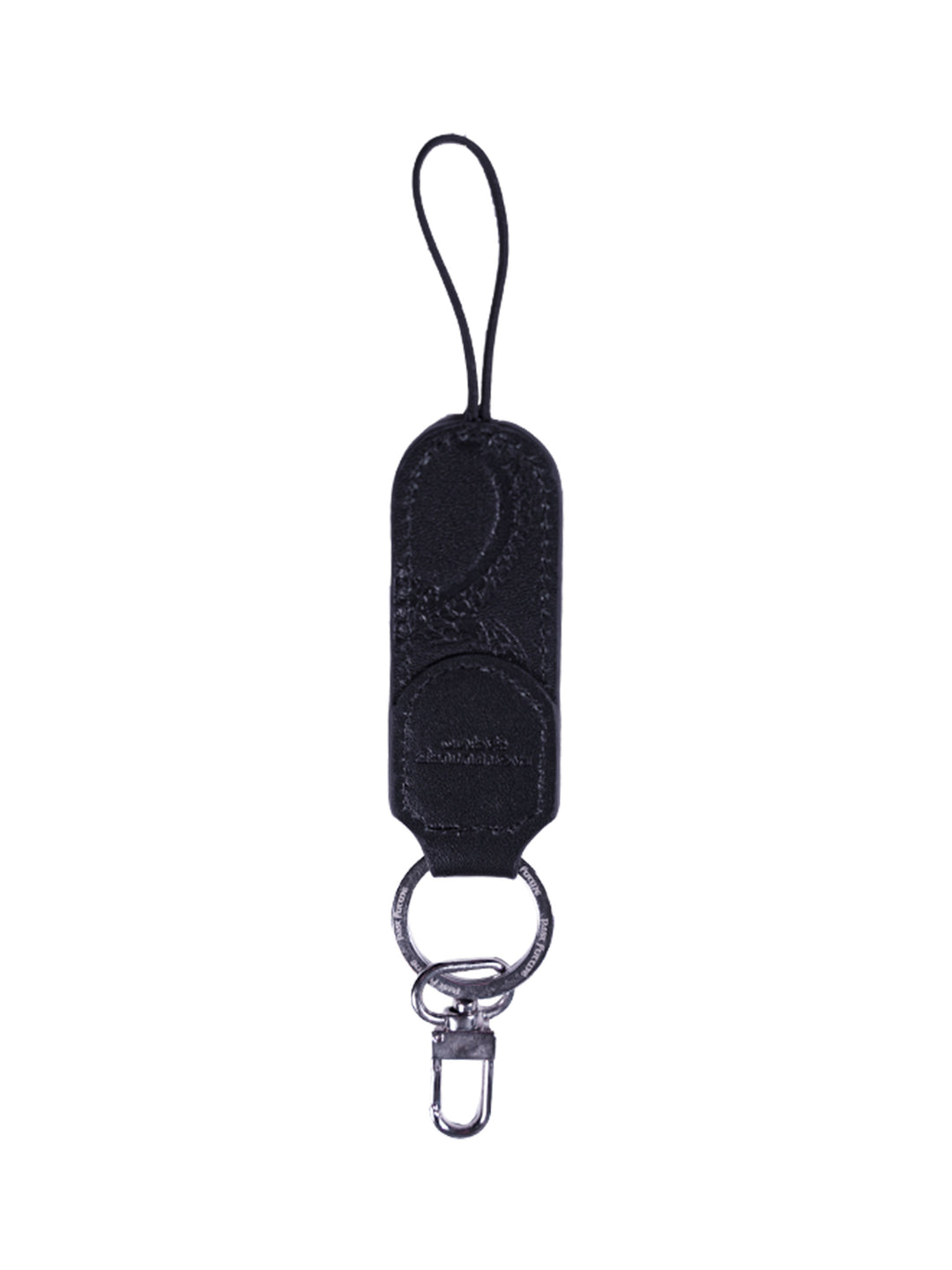 Leather Logo Keychain