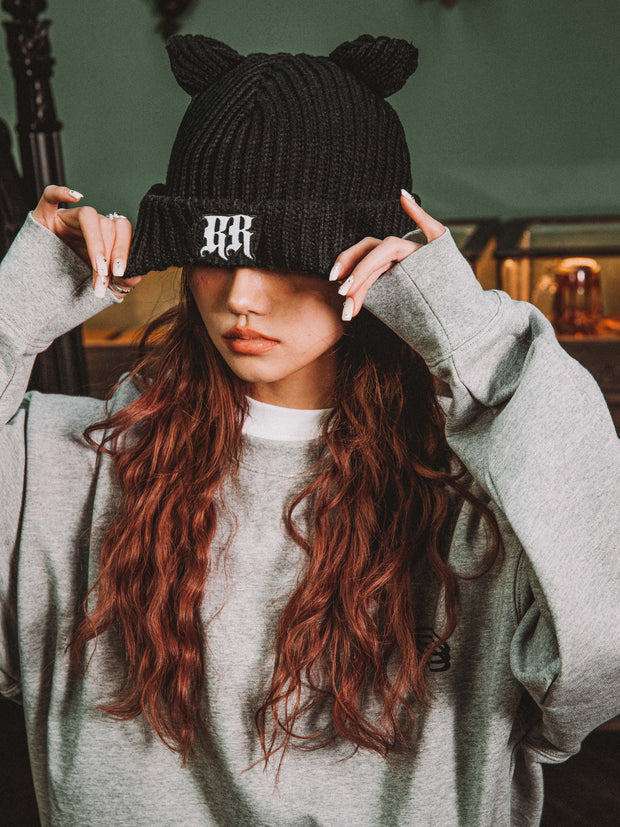 Rage Cat Knit Hat